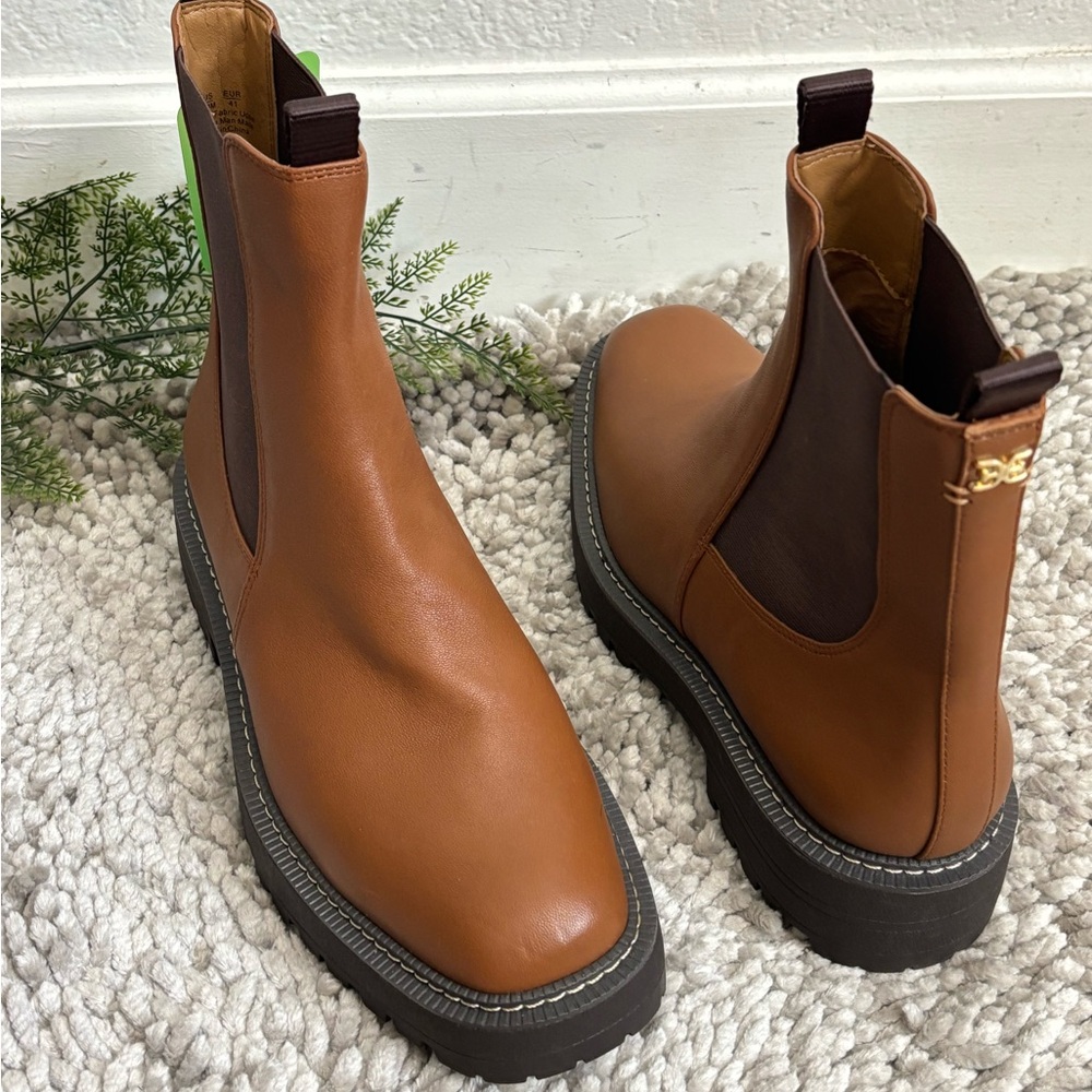 Sam Edelman Brown Chelsea Ankle Boots